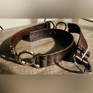 Scott David Brown Leather Belt  Size Medium